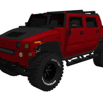 超精细汽车模型 悍马 Hummer H2